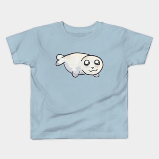 Happy baby seal puppy smiling Kids T-Shirt